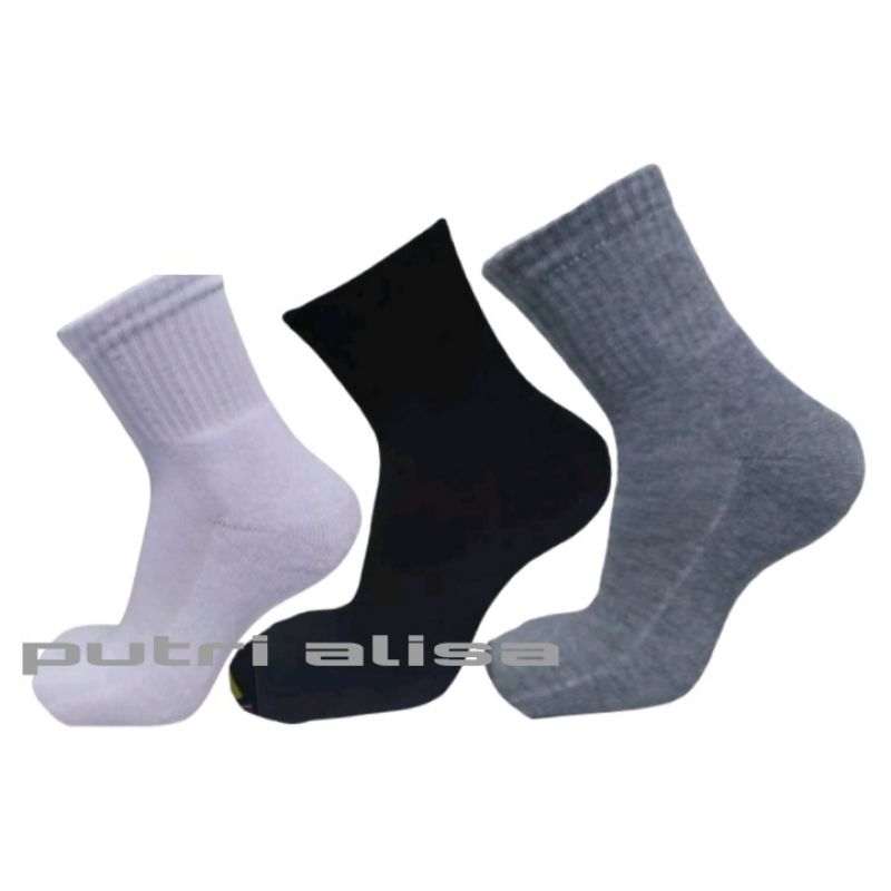 Kaos Kaki Sport Tebal Pria Wanita Polos Pendek/Kaos Kaki Pria Olah Raga Tebal/Kaos Kaki Pendek Tebal