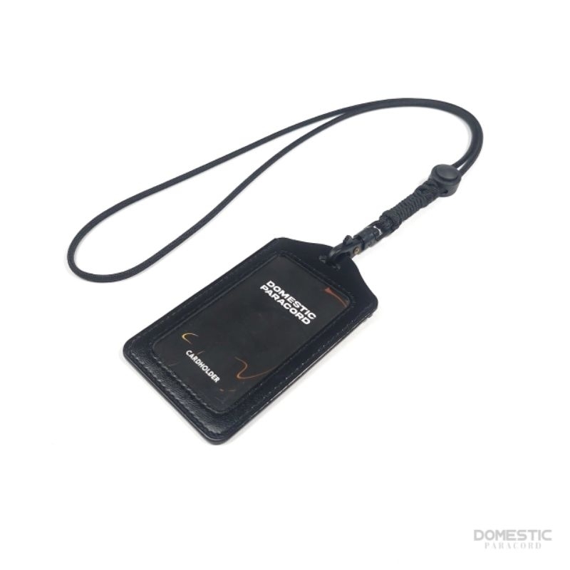 

Lanyard Id card holder tali paracord premium kalung gantungan name tag kulit kartu nama necklace