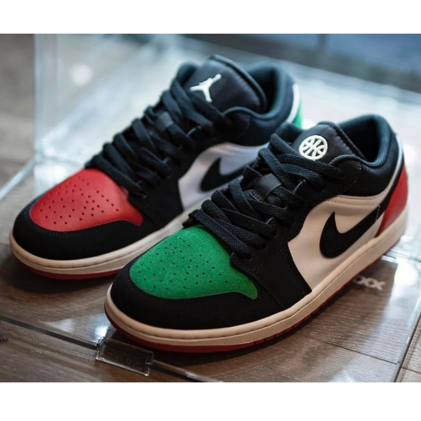 Sepatu Nike Air Jordan 1 Low Quai 54 2023 Red Green Merah Hijau Premium