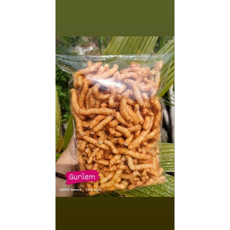 

gurilem pedas - cut intan snack