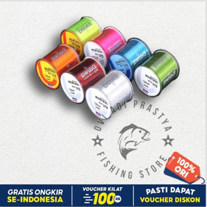 senar pancing Daiwa justron 500meter