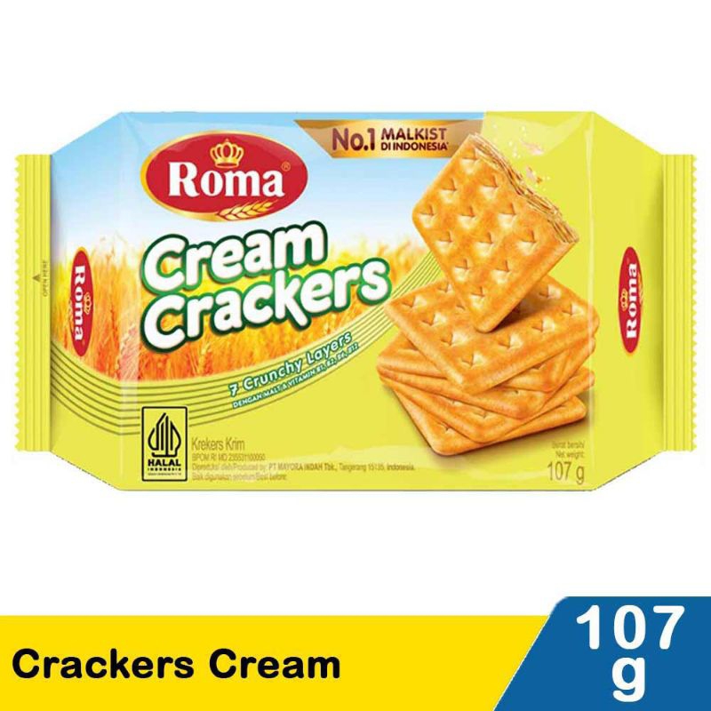 

Roma malkist cream crackers 107gr