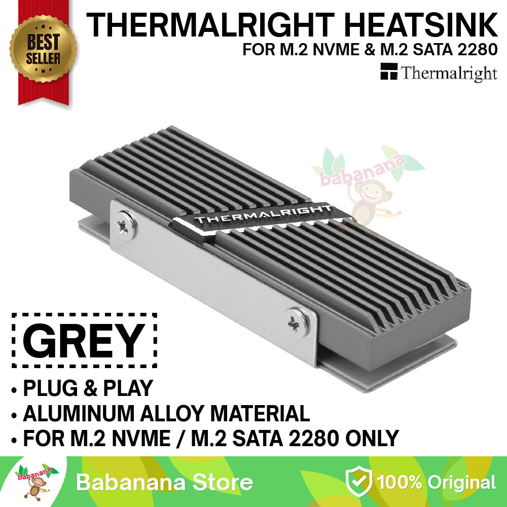 THERMALRIGHT HEATSINK TYPE A G GREY 2280 M.2 NVME M.2 SATA COOLER