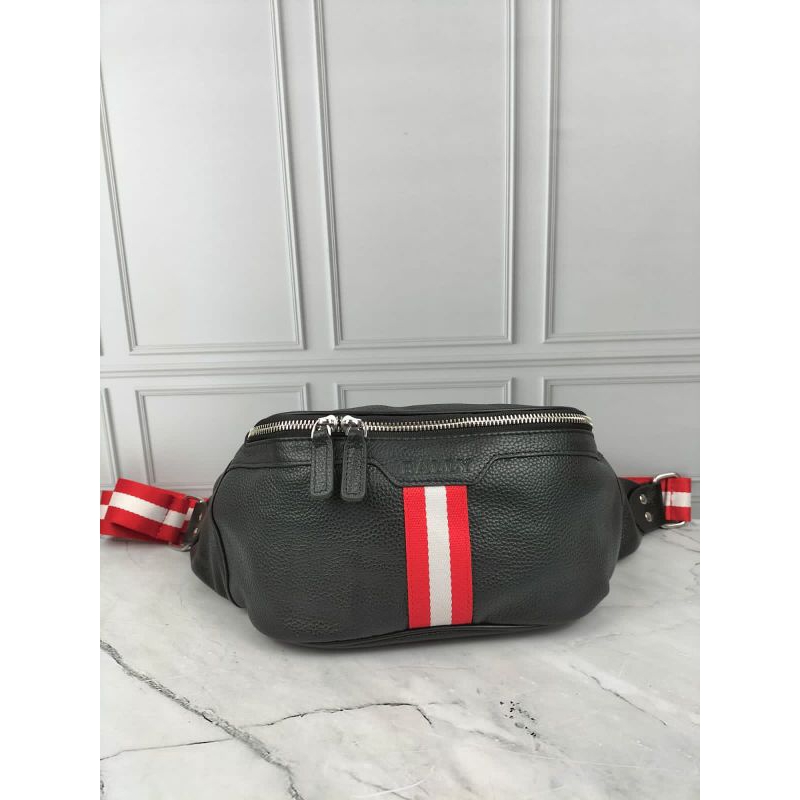 WAISTBAG BUMBAG PRIA BALLY TAS PINGGANG IMPORT KULIT ASLI BL 24
