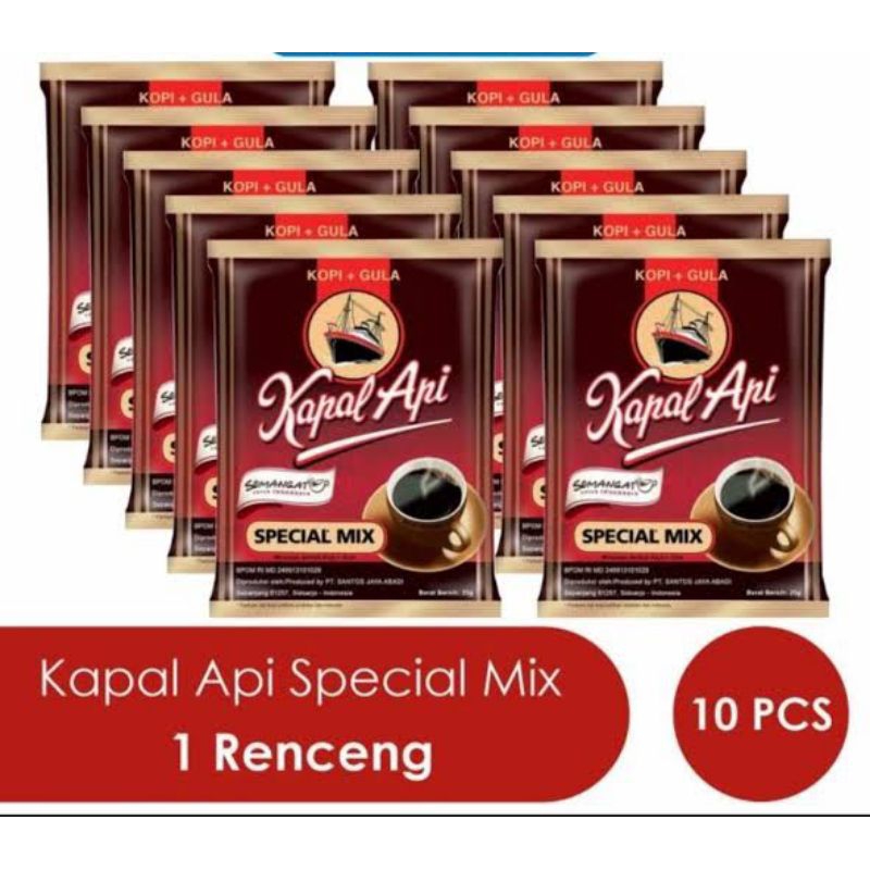 

kopi kapal api mix 1 renceng isi 10 pcs 24gr