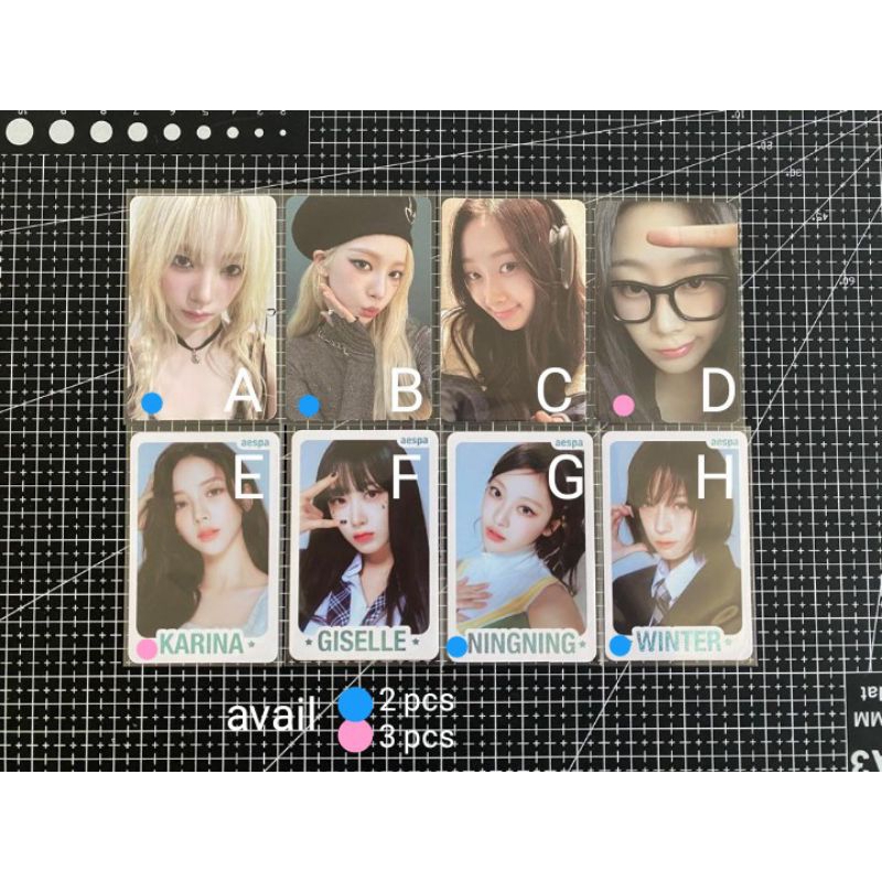 Trading Card aespa Karina Giselle Winter Ningning tc my world pc C ver