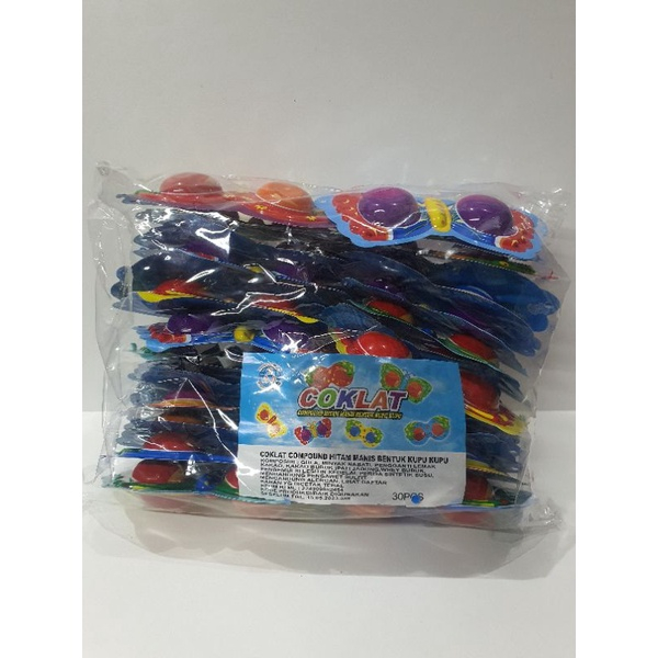 

Coklat Cemilan Snack Kupu Kupu Butterfly Kacamata Murah (isi 30 pcs)