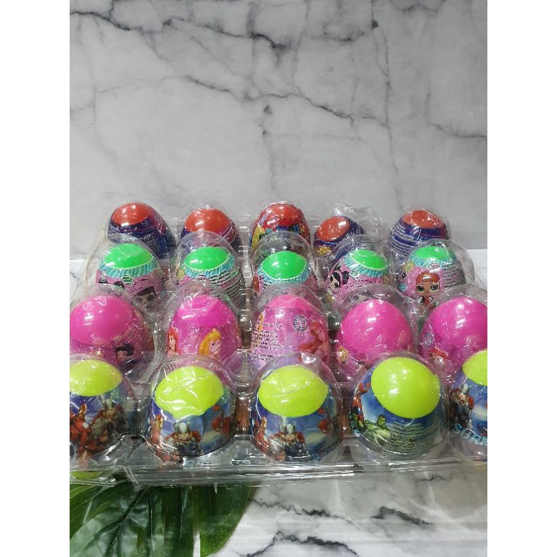 

Permen Cemilan Snack Jumbo Egg Telur Telor Surprise Hadiah Mainan Anak Murah (isi 20 pcs)