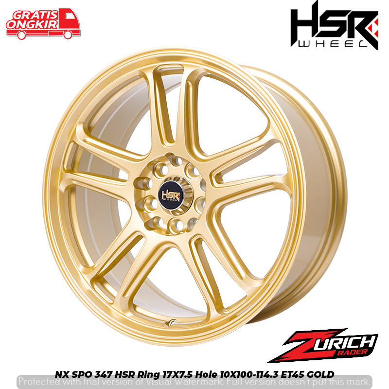 promo velg racing mobil sienta altis new xenia veloz ertiga hrv innova rush HSR NX SPO R17X75 cd 10x