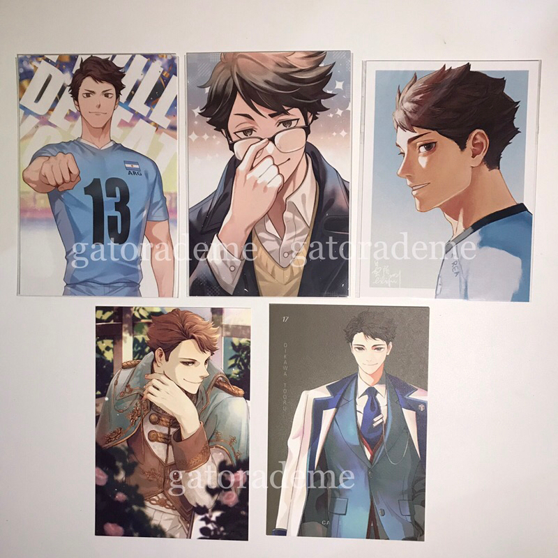preloved fanmerch postcard/posca photocard/pc haikyuu tokrev