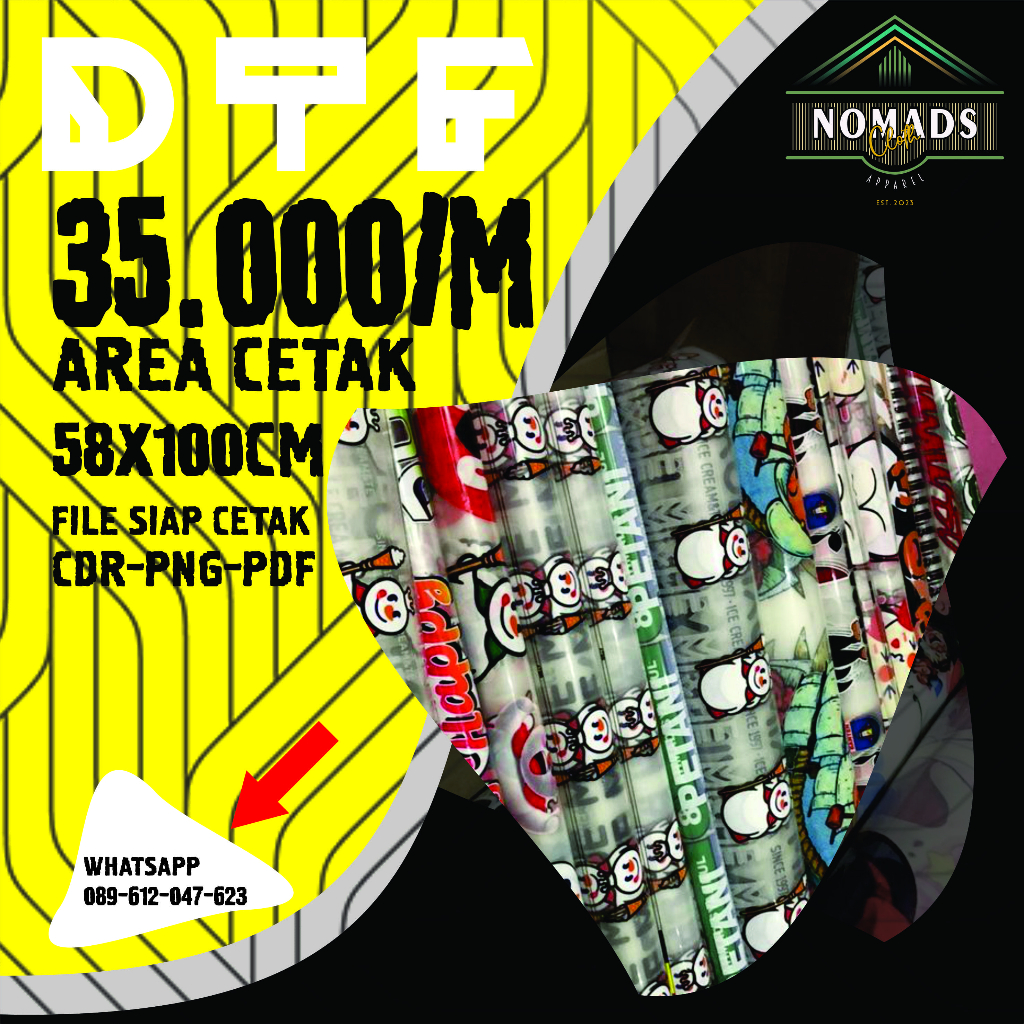 CETAK DTF ATAU SABLON SATUAN