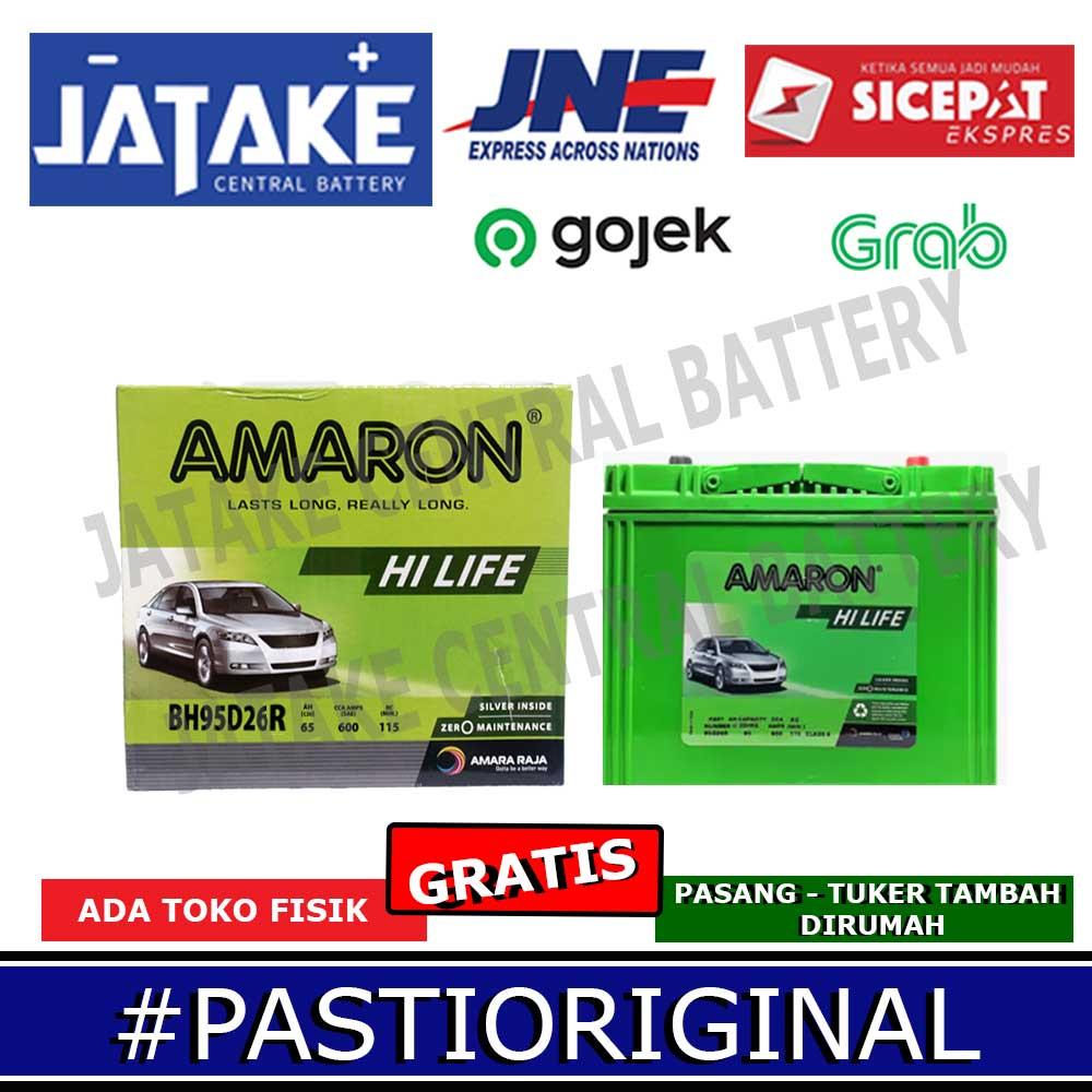 Aki kering Amaron Hilife Ns70 / 95D26R EKSPEDISI