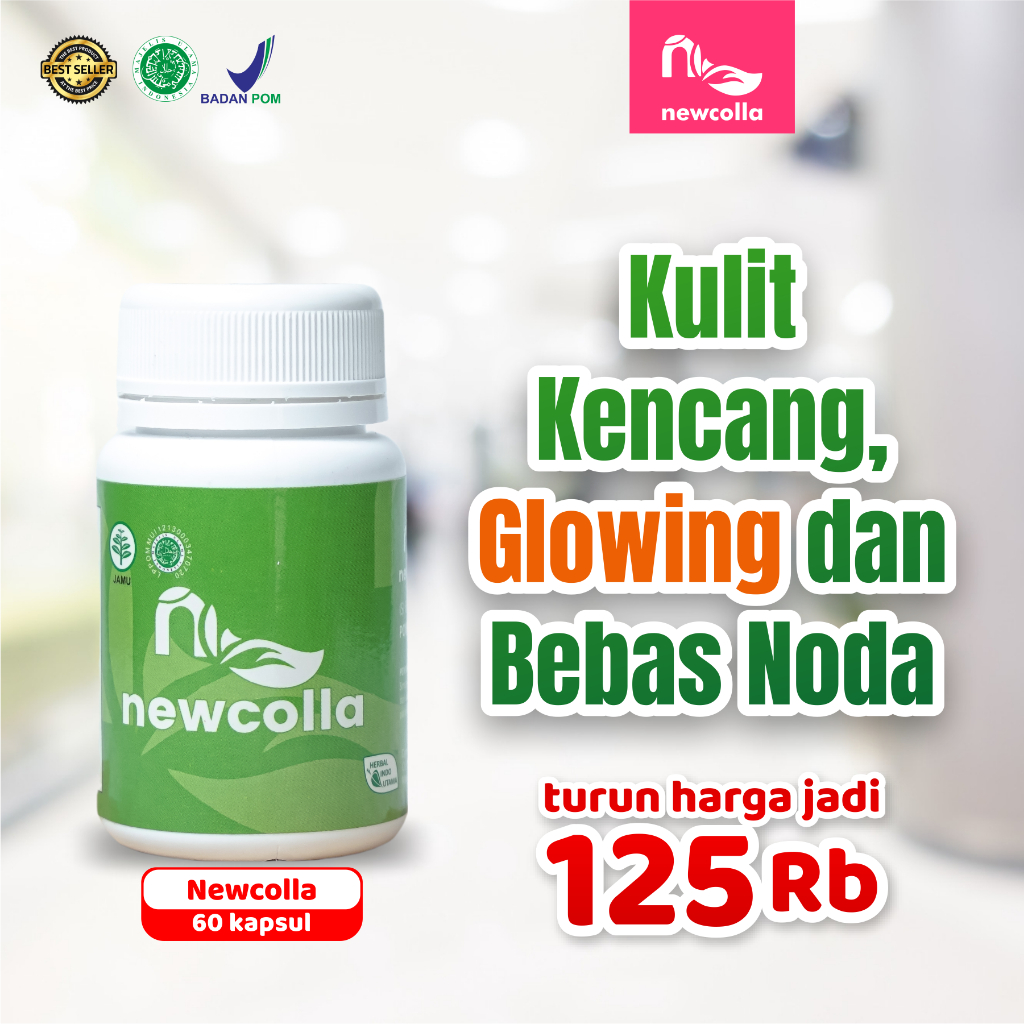 Newcolla collagen original penghilang flek hitam membandel di wajah 100% ampuh bpom alami