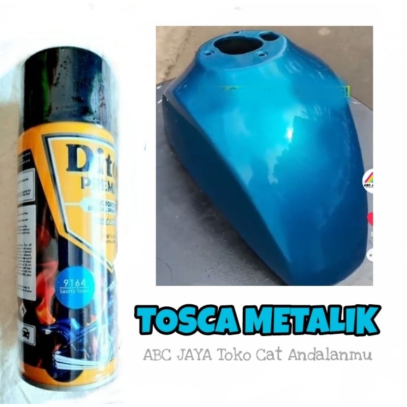 Cat Aerosol Pilok Pilox 9164 DITON Premium Sporty Tosca 400ml Metallic Biru Toska Metalik