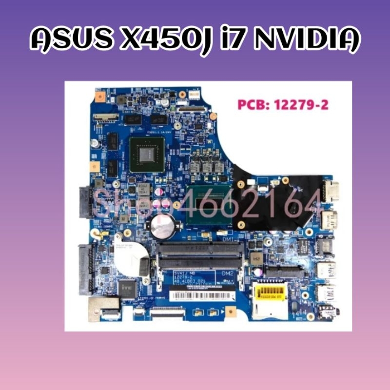 Motherboard mainboard Mobo Asus X450J core i7 Nvidia