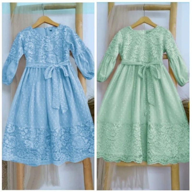Baju Gamis/Dress/Baju Pesta Anak Perempuan Baju Pesta Dres Fashion Kondangan Anak Muslim Belinda Umu