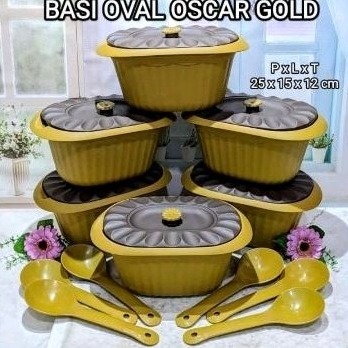 Basi oval prasmanan set