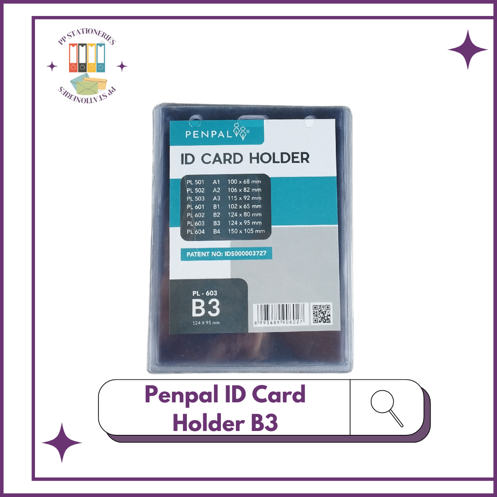 

Penpal ID Card Holder B3 / PL-603 [20 pcs]