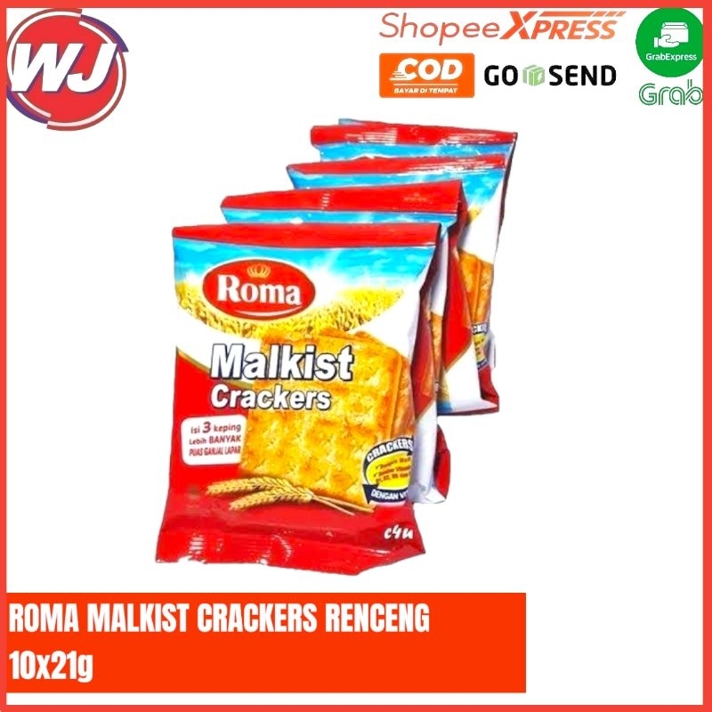 

ROMA MALKIST CRACKERS RENCENG 10x21g