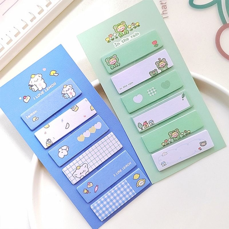 

Sticky Notes lucu 6in1 Tempelan kertas catatan 120 lembar Noted Tempel