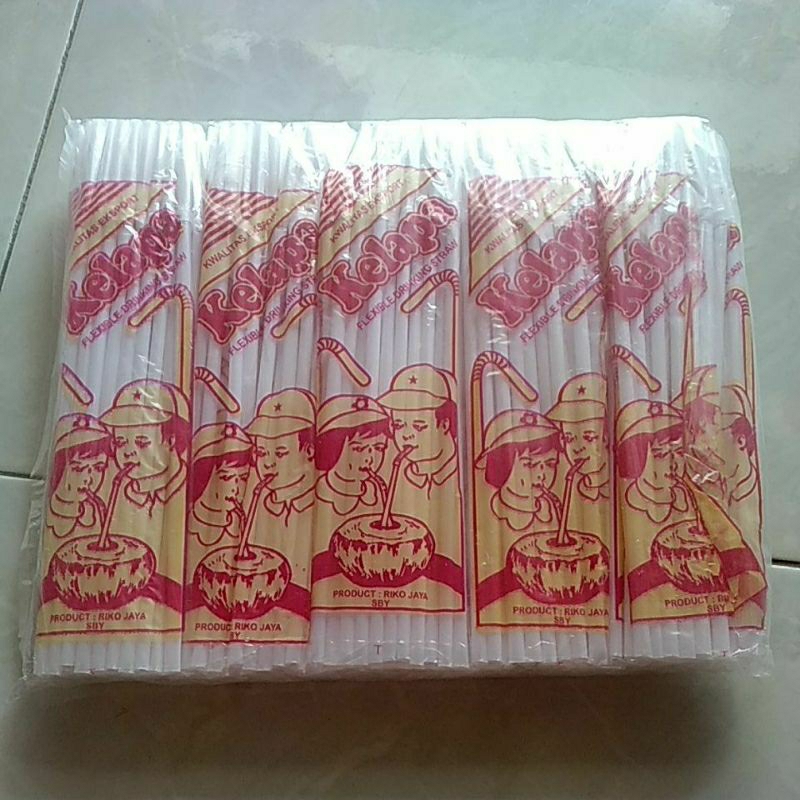 

Sedotan Bengkok merk kelapa