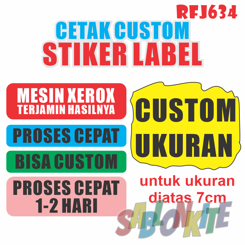 

STIKER / STICKER / STIKER LABEL / STICKER LABEL / LABEL / STIKER CUSTOM / STICKER CUSTOM / STIKER LABEL MAKANAN RFJ634