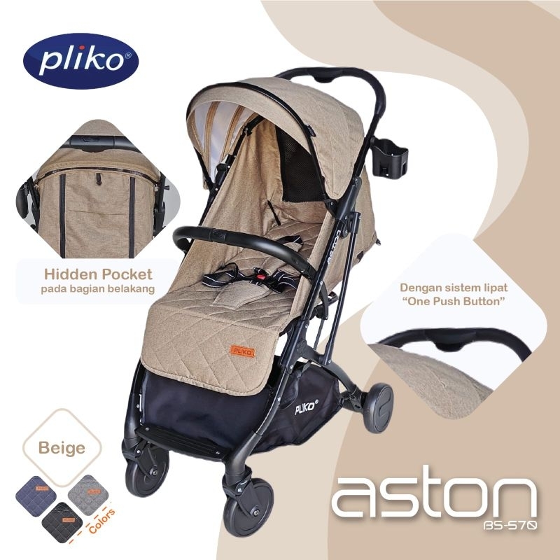 Stroller Pliko Aston BS-570 / Kereta Dorong Bayi
