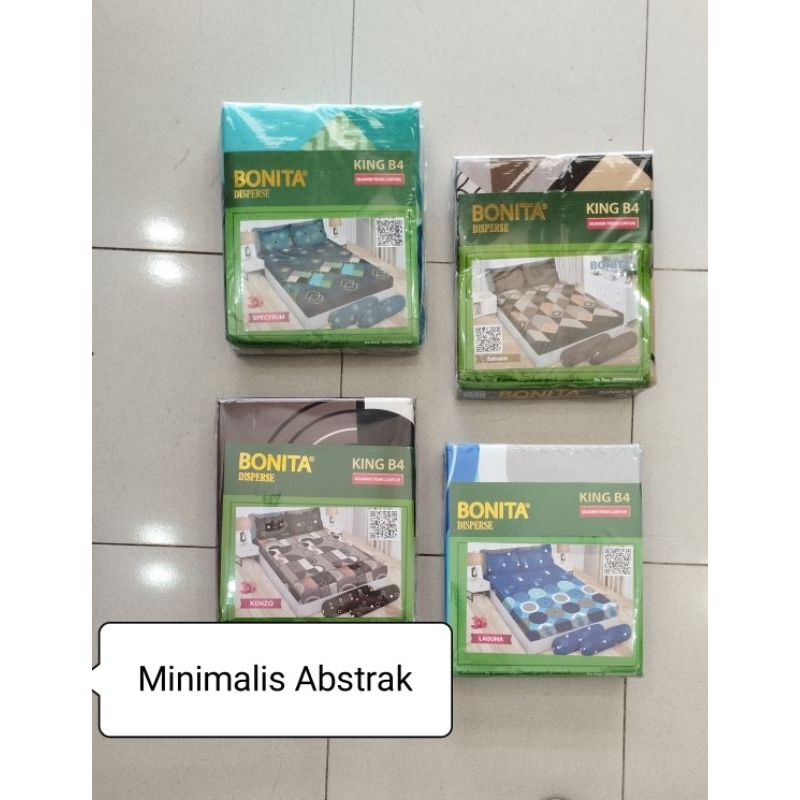 Sprei Bonita 180 X 200, 4 Bantal + 2 Guling