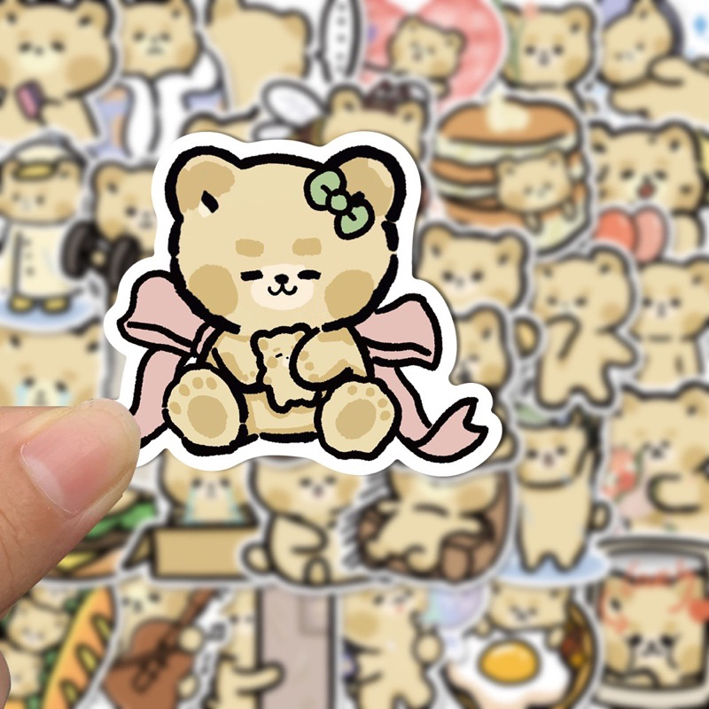 

[ READY STOCK SB-016 ] STIKER KERTAS KARTUN SATUAN UKURAN MEDIUM MOTIF BERUANG LUCU IMUT KAWAII MANIS GEMOY UNTUK DEKORASI GELAS LAPTOP DIARY JURNAL SCRAPBOOK DLL TAHAN AIR