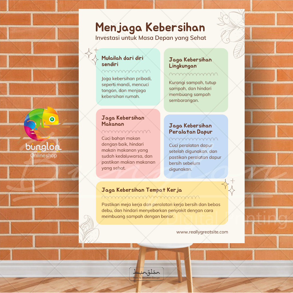 

Poster Edukasi Menjaga Kebersihan