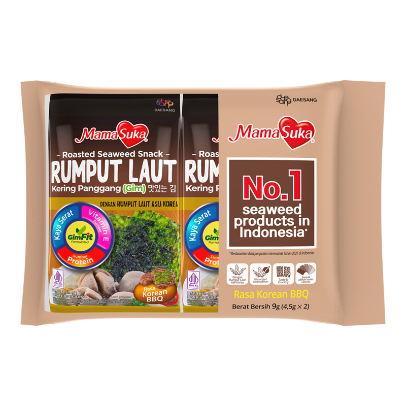 

MamaSuka Rumput Laut Sapi Panggang Korea 2 x 4,5 g