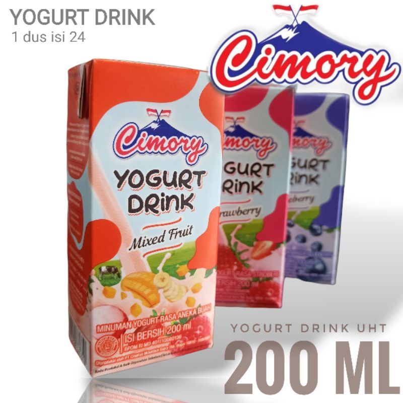 

Cimory yogurt uht 200ml strawberry blueberry khusus gosend