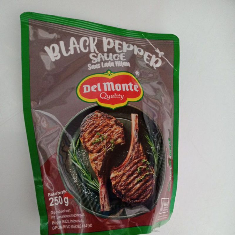 

Del Monte black Pepper Sauce Saus Lada Hitam 250g