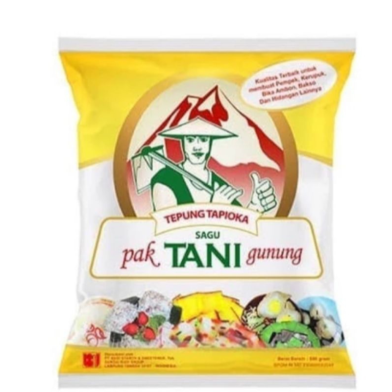 

TEPUNG TAPIOKA//TEPUNG SAGU//CAP PAK TANI GUNUNG 500gr