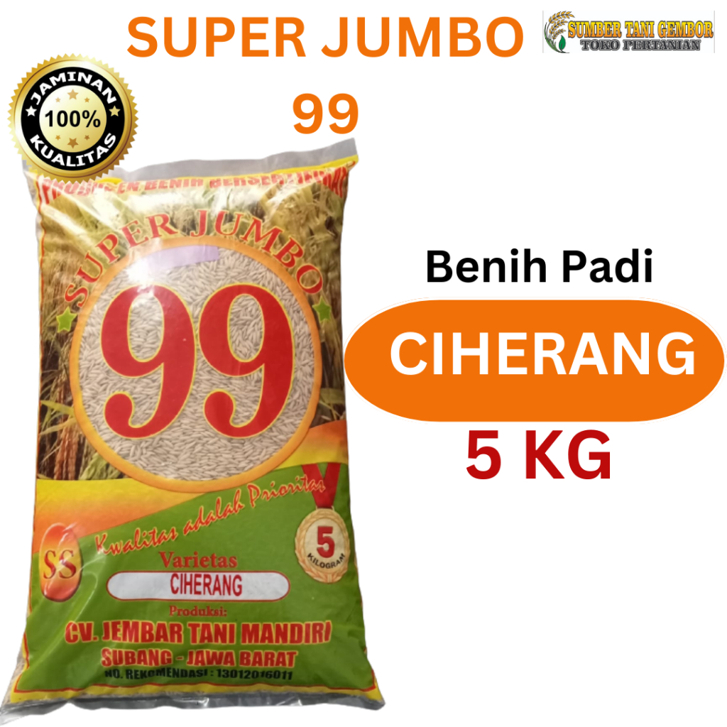 Ciherang Super Jumbo 99 Benih Padi 5 kg