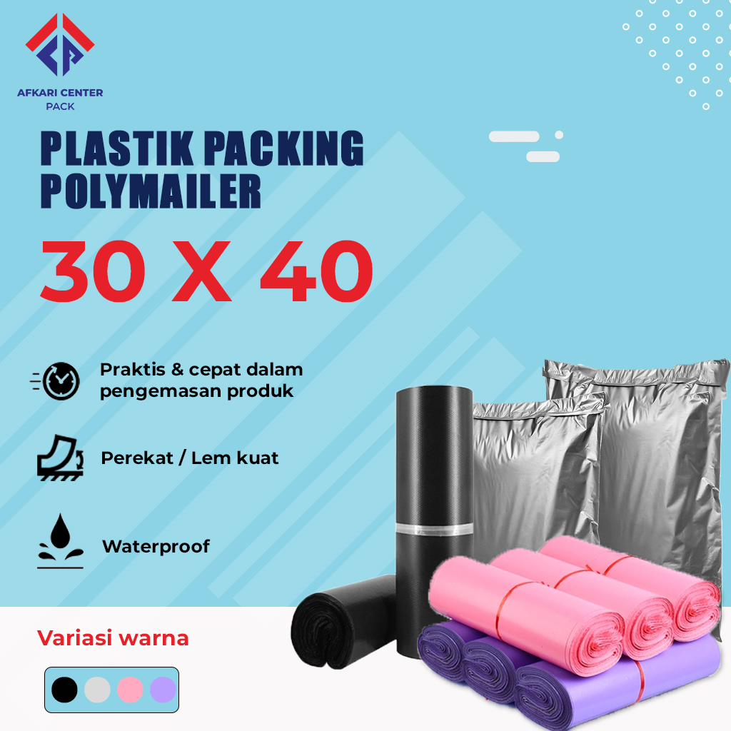 

Plastik Polymailer 30X40 (100 Pcs) Banyak Warna Plastik Packing Berkualitas Termurah