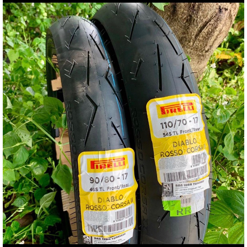 Ban pirelli diablo rosso corsa2 ring 17 ( 90/80 100/80 110/70 ) tubeless soft compound 1ban