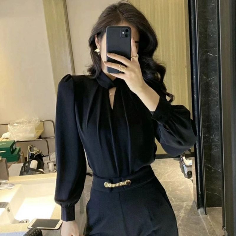 •ECLAIRE• 003 BLOUSE SATIN KOREA WANITA LENA