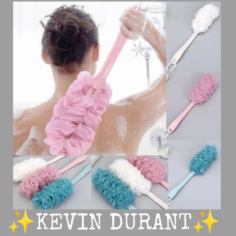 ( KD1 ) Busa Sikat Gosok Punggung / Sikat Spon Gagang Panjang Bentuk Tongkat / Sikat Gosok Punggung 