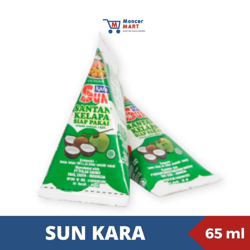 

Sun Kara Instan Santan Kelapa Siap Pakai 65 ml