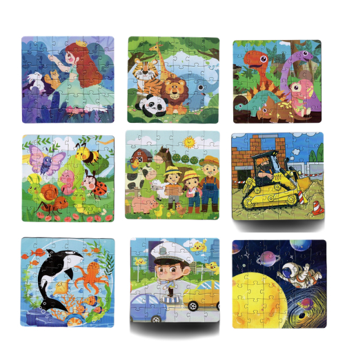 Mainan Anak Puzzle Karton Mini Isi 36 Pcs