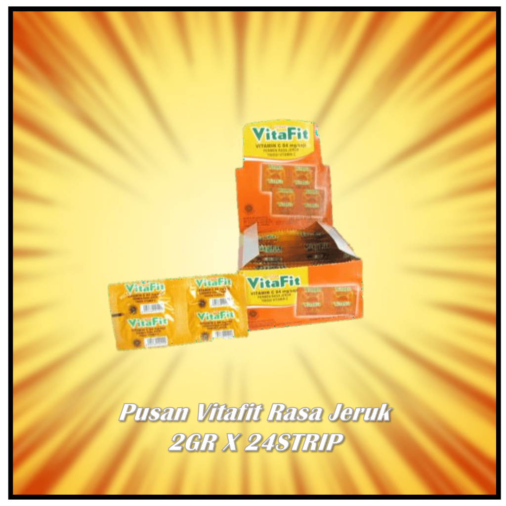 

Pusan vitafit rasa jeruk 2GR X 24STRIP