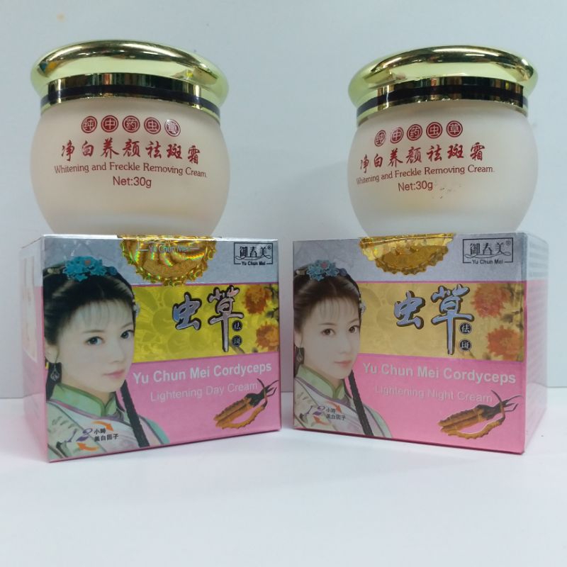 Cream Cordyceps Original Yu Chun Mei Paket Cream Siang & Malam