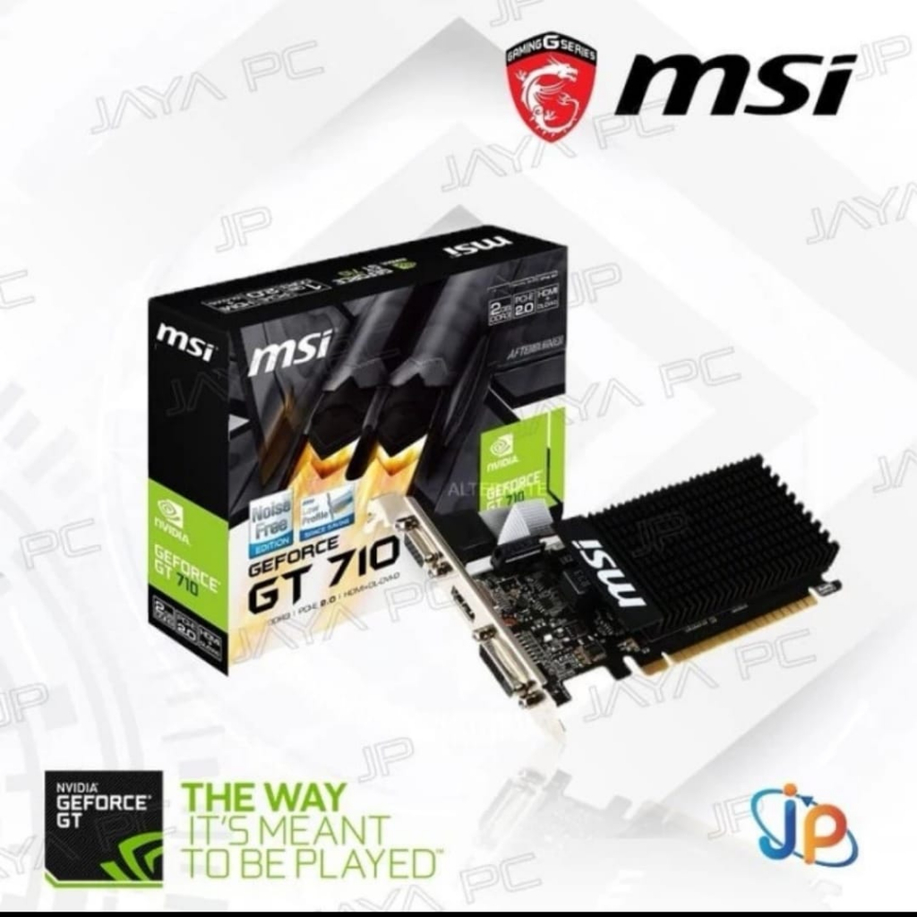 VGA MSI Geforce GT 710 2GB - GT710 2 GB DDR3 LP