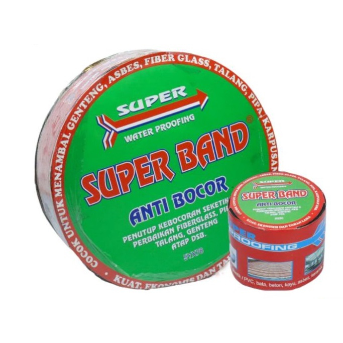 ( 1 Rol - 1 Meter ) Plakban Lakban Tambal Talang Asbes Atap Genteng Canopy Kanopi Pipa Tandon Super 