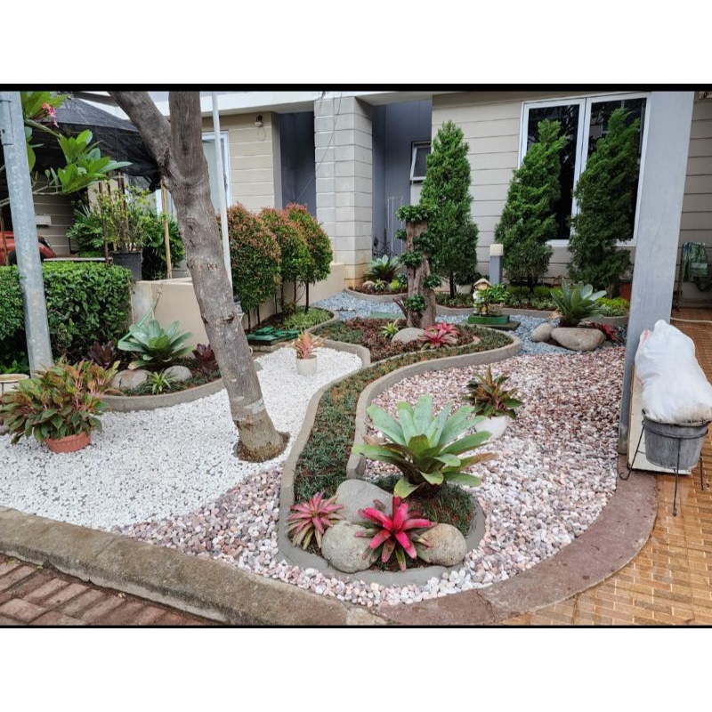 pembuatan taman outdor/indoor/ konsep taman batu