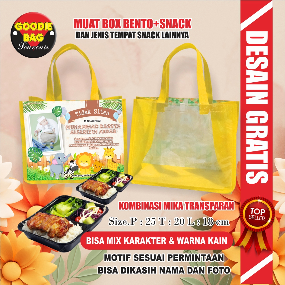 tas ultah / tas hokben / tas bento ultah / tas souvenir / tas bingkisan goodie bag