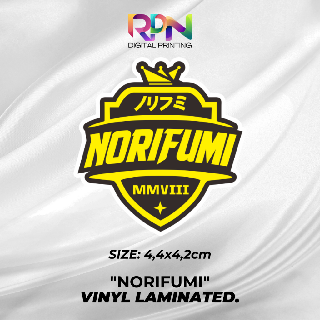 

STIKER/STICKER PRINTING PRINCUTT NORIFUMI VIRALL