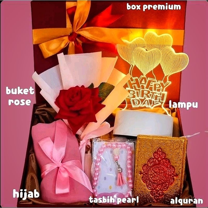 

PREMIUM Hampers Hijab / Kado Cewek / Hadiah Cewek Hijab