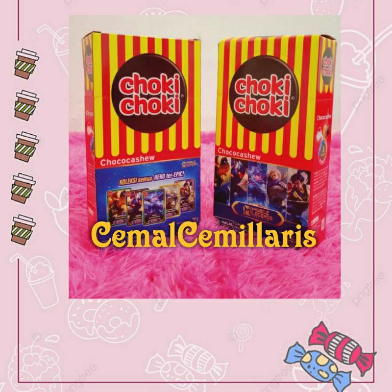 

Choki Choki coklat chasew 1 box isi 20 stik edisi Terbaru mobile legend